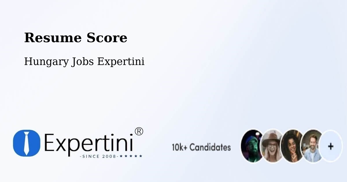 Resume Score & Job Description Match Tool – Ősi - Hungary Jobs Expertini